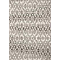 Dynamic Rugs Soul Ivory/Charcoal 5X8 Geometric Handmade Area Rug