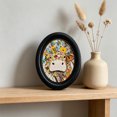 thumbnail image 4 of JHyouerji Vintage Oil Painting Framed Art 5x4in Wooden Wall Decor for Living Room Entryway Bedroom Desktop Shelf Decor, 4 of 6