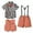 Orange, variant on Penkiiy Boys Short Sleeve Printing Shirts&Strap Shorts&Vest Three-piece Set,Photography Performance Set Boys Sorts Sets Size 4 Years Blue 2023 Summer Deal