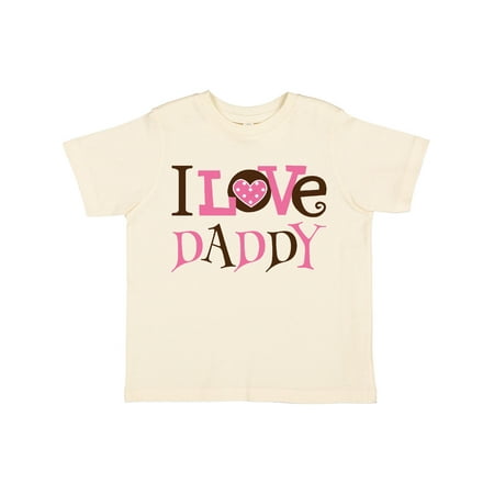 

Inktastic I Love Daddy Cute Gift Toddler Toddler Girl T-Shirt