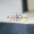 thumbnail image 2 of SHEKHAWATJEWELS Oval Cut Moissanite Ring, Simulated Diamond Ring, Travel Engagement Wedding Ring, Sterling Silver Propose Ring, Anniversary Christmas Gift, 2 of 3