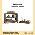 thumbnail image 5 of Storkcraft Santos Changing Table with Removable Infant Changing Table Topper, Hazelnut, 5 of 14