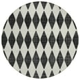thumbnail image 2 of Addison Rugs Chantille Indoor/Outdoor Transitional Diamonds Black Washable Round Rug, 8' x 8', 2 of 6