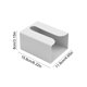 thumbnail image 3 of Almacenamiento De Pañuelos De Plástico Caja de almacenamiento de pañuelos de plástico gris para montaje en pared,soporte para papel higiénico de cocina y baño sin perforaciones (1 pieza) Rkxzt, 3 of 8