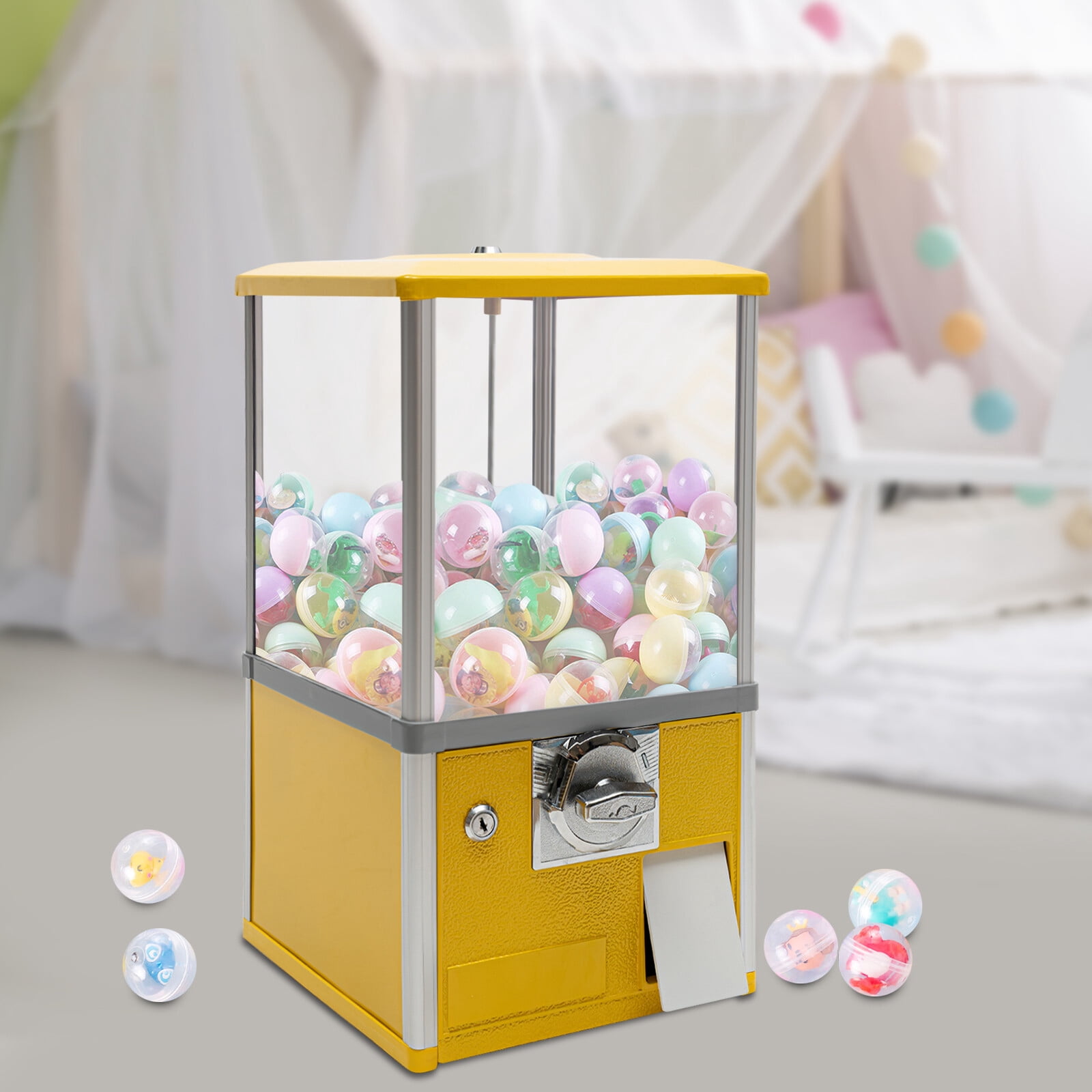 Vending Machine 3-5.5cm Kid's Toys Candy Bulk Gumball Machine fit Retail Store