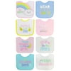 Parents' Choice Baby Girl Embroidered Bibs, 8 piece