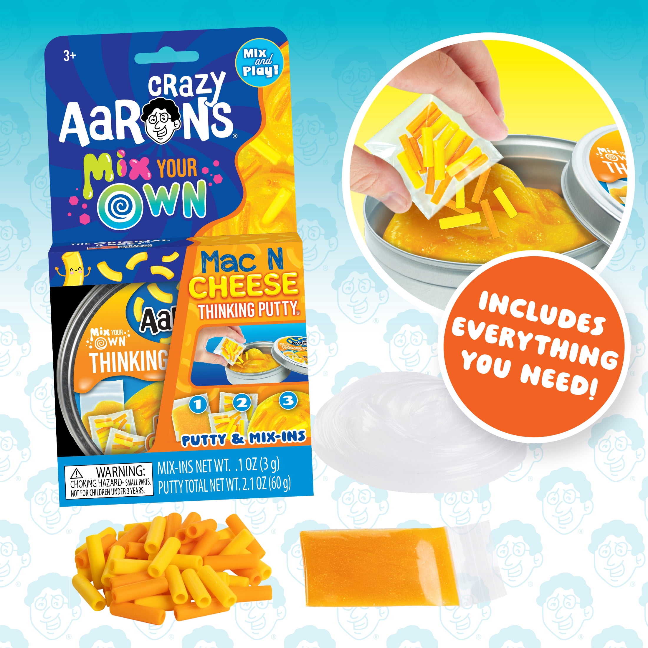 Crazy Aaron's DIY Mac N Cheese Thinking Putty for Kids