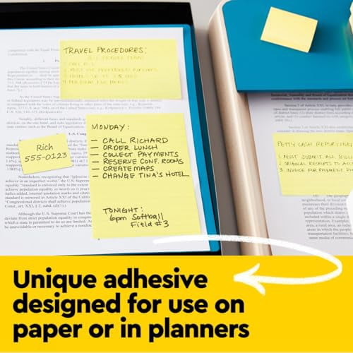 Post-it Notes 654-18CP 3 in. x 3 in. Original Pads Cabinet Pack in Canary Yellow (18 Pads/Pack)