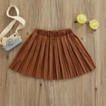 thumbnail image 3 of BULLPIANO Girls Pleated Skirt PU Leather High Waist Skort Shorts Tennis School Uniform Skirts, 3 of 4