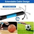 thumbnail image 5 of Fenxyo Ball Pump with Needle Storage(Never Lose Pin) Basketball Pump with 5 Needles and Extendable Cable, Soccer Football Pumps Rugby Ball Inflator - Great for All Balls, 5 of 9