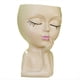 thumbnail image 1 of Maceta con Cabeza /Maceta con Cara, para Plantas de Interior, Maceta con Cara de Niña Maceta con Cabeza de Dama , Color Caqui, 1 of 6