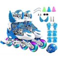 thumbnail image 1 of Adjustable Inline Skates For Kids, Outdoor Roller Skates with Light Up Wheels, 1 of 4