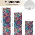 thumbnail image 4 of Purple Pioneer Flower and Paisley Pattern Kitchen Rugs Sets Of 3,Kitchen Runner Rugs Non Skid Washable,Decorative Kitchen Floor Mats for Kitchen,Sink,Laundry,17"x30"+ 17"x47" + 17"x59", 4 of 6