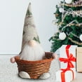 thumbnail image 5 of sdhkgrrt under $5 Christmas Candy Basket, Christmas Candy Basket,Faceless Doll with Basket,Fruit Basket Decoration,Long Hat Doll Ornament,Holiday Gift Basket, 5 of 9