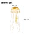 thumbnail image 2 of Unique Bargains Aquarium Jellyfish Glow Decor Fish Tank Fluorescent Jellyfish Ornament Orange 3.2"x7.5" with Suction Cup, 2 of 6