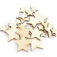 thumbnail image 3 of SENSETH 200pcs Unfinished Wooden Stars for Wedding Crafts, 3 of 6