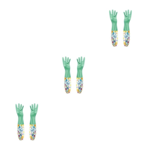 Inteprter Guantes de Guantes impermeables de látex Herramienta de limpieza para fregar Platos para el hogar Suministros de de ropa Type1 Inteprter CBP153859