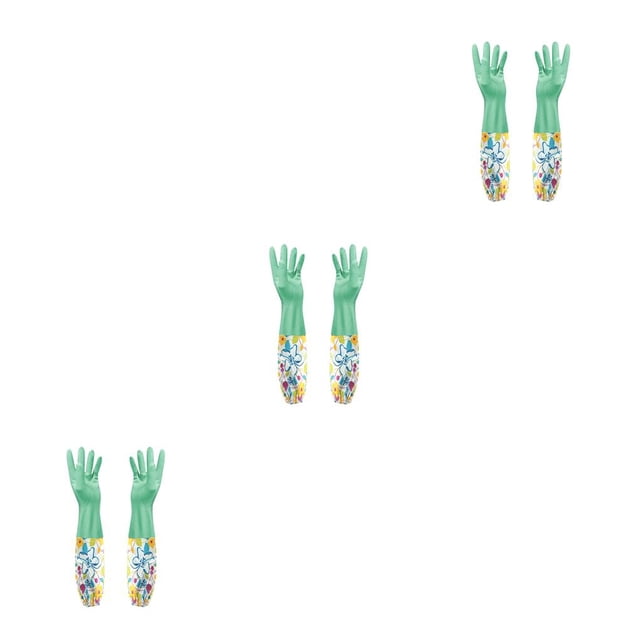 Inteprter Guantes de Guantes impermeables de látex Herramienta de limpieza para fregar Platos para el hogar Suministros de de ropa Type1 Inteprter CBP153859