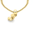 thumbnail image 4 of SuperJeweler J Initial Necklace in Heavy 14 Karat Yellow Gold With Free 18 inch Cable Chain, for Women, 4 of 6