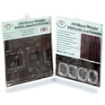 thumbnail image 6 of Shower Curtain Liner 3D Semi Transparent Heavy 8G Thick PEVA Waterproof Plastic Metal Grommets and Weighted Magnets 70 x 72 inches with Hooks Geometric Black, 6 of 8