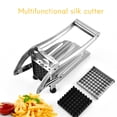 thumbnail image 5 of Cortador de patatas multifunción de acero inoxidable con mango antideslizante para batatas y zanahorias, 5 of 5