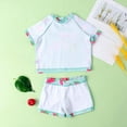 thumbnail image 5 of TAIAOJING Girls Swim Suit Toddler Kids Girl Baby Swimwear Cute Cartoon Print Top Shorts Pants Bathing Suit Sets Summer Beach Swimsuits 2PCS Kids Baby Girls For 4-5 Years, 5 of 8