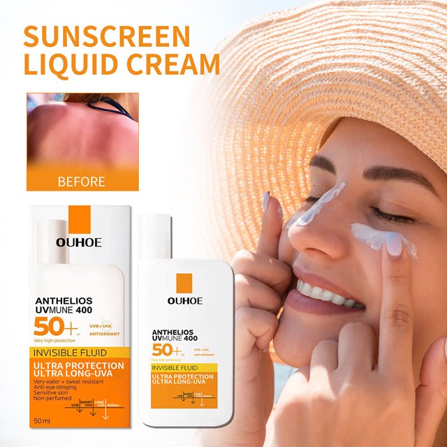 Crema De Protección Solar SPF50+ Bloqueador solar anti-UV Repone la humedad Protector solar Gel Crema Protector solar en barra Sywqhk Cuidado Belleza