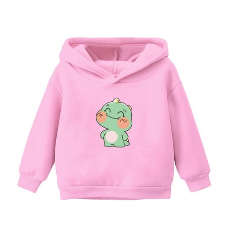 

ZMHEGW Sweatshirt Boys Pullover Solid Plus Babies Hooded Color Stylish and Comfortable Skin Friendly Sports Sweatshirt for Girls Kids