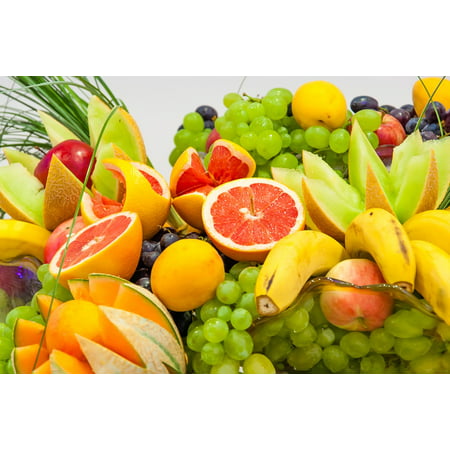 Canvas Print Dessert Citrus Fruit Healthy Food Eating Health Stretched Canvas 10 x (Best Healthy Fruit Desserts)