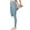 ICE_BLUE, variant on Women's Peached Front Seamless Leggings with Side Pocket Full-Length Yoga Pants M ROSE_PINK