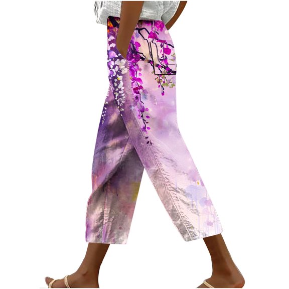 Bogo Linen Pants Women Petite Wide Leg Plus Size Elastic Waist Women'S Scrub Pants Capri Pants For Women Jeans High Rise Sweatpants Women Baggy Wide Leg 3 Pack Black Trousers For Women Plus Size