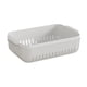 thumbnail image 2 of Cesta de lavado de frutas y verduras de doble capa | Colador de drenaje de plástico con asas | Escurridor de cocina apilable para pasta, ensalada y frutas y verduras | Blanco, beige, naranja, 2 of 6