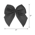 thumbnail image 2 of Mini Ribbon Bow Mini Fabric Satin Ribbon Flower Bows for Craft DIY Sewing Wedding Birthday Black 150, 2 of 6