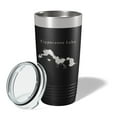 thumbnail image 2 of Tippecanoe Lake Map Tumbler Travel Mug Insulated Laser Engraved Coffee Cup Indiana 20 oz Black, 2 of 5