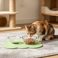 thumbnail image 6 of Pet Food Mat 17.32x10.63in Rectangular Silicone Raised Edge Spill Proof Non Shift Waterproof Dog Cat Feeding Bowl Pad for Floor Puppy Essentials by MPOISVA, 6 of 7