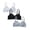 3 Pack-White+Black+Dark Gray, variant on HuaAngel Girls Training Bralette Cotton Wirefree Soft Cups Adjustable Straps 5 Pack Size 32-38