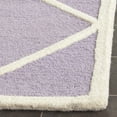thumbnail image 3 of SAFAVIEH Cambridge Kennedy Geometric Diamonds Wool Area Rug, Lavender/Ivory, 6' x 9', 3 of 7