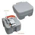 thumbnail image 3 of SereneLife 5,3 Gallons Chasse d'Eau Portable Intérieur Extérieur Camping RV Toilet, 3 of 8