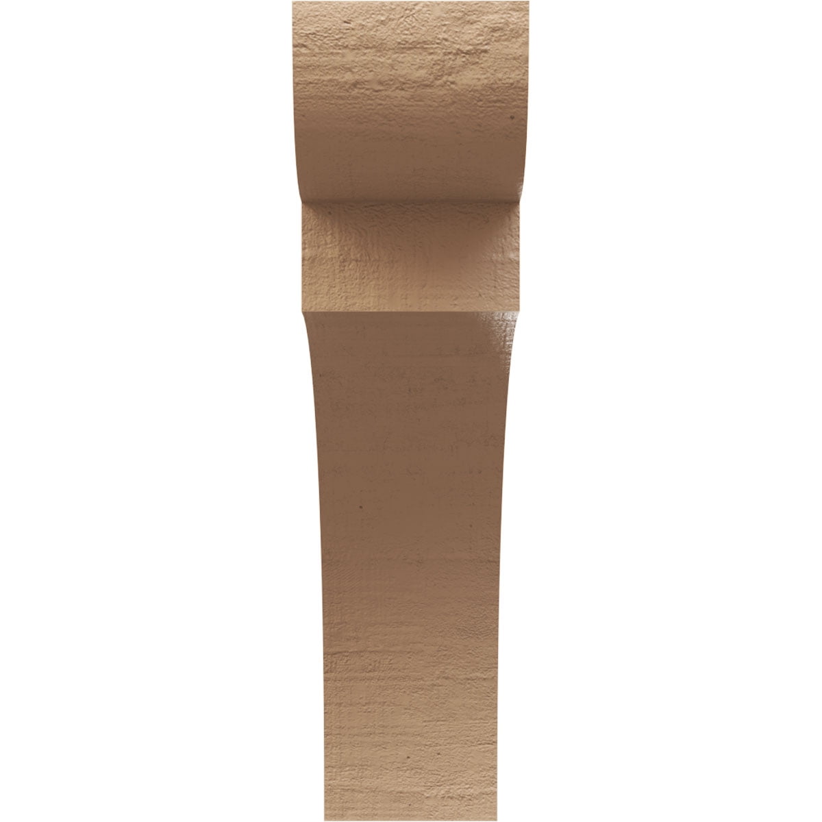 5"W x 20"D x 20"H Thin Yorktown Rough Cedar Woodgrain TimberThane Corbel, Primed Tan