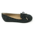 thumbnail image 3 of Victoria K Women's Bow With Gold Tipping Distressed Ballerina Flats, 3 of 5