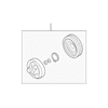 Genuine OE Mazda A/C Compressor Clutch Pulley - BN8P-61-L20A