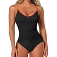 thumbnail image 3 of Shapewear Bodysuit for Daily Leisure with Strap Detailing - Seamless Solid Color Shaping Garment for All Seasons with Versatile Wear, 3 of 5