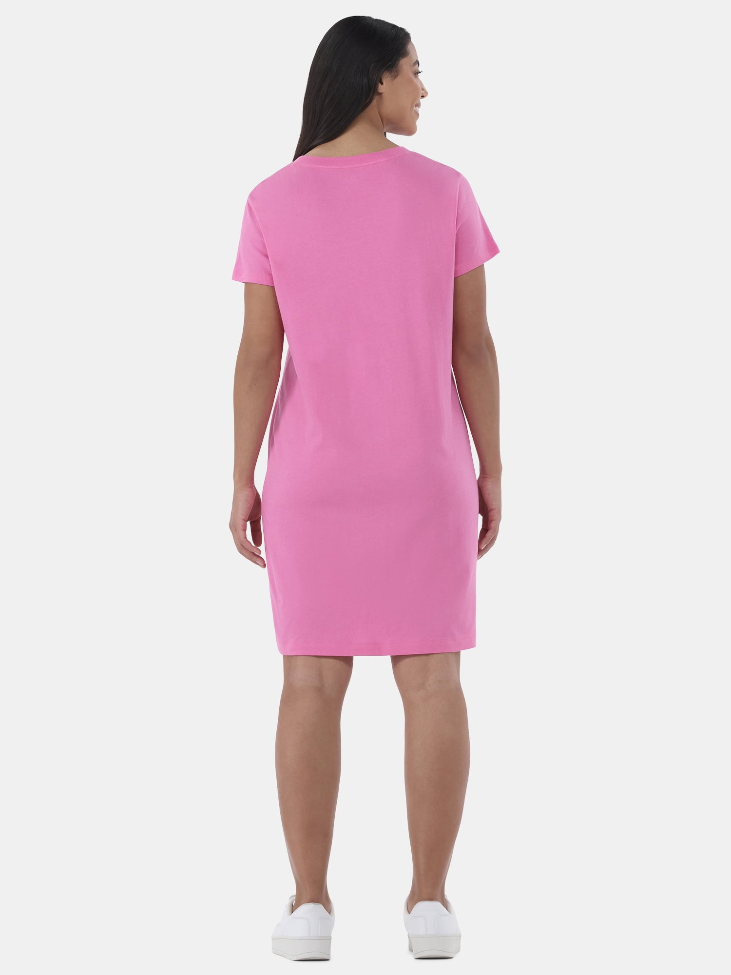 Time and Tru Women's Cotton T-Shirt Dress, Sizes XS-XXXL