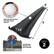 Quick Dam Expanding Flood Barrier, 6 In. X 5 Ft., 2 Per Bag