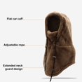 thumbnail image 4 of YAOBAMM Windproof Balaclava Unisex Winter Cycling Hood Balaclava Drawstring Adjustable Thick Soft Plush Windproof Heat Retention Face Ear Neck Protection, 4 of 6