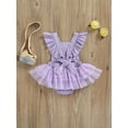 thumbnail image 3 of Infant Baby Girl Sequins Mermaid Bodysuit Romper Jumpsuit Sunsuit, 3 of 6