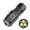 Without battery, variant on YiBai New Product 3 * LED Strong Light Multifunctional Flashlight With Three Eyes Small Steel TYPE-C Charging Convenience Mini Flashlight,C,16340 Battery