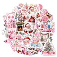thumbnail image 6 of 35pcs Cute Santa Stickers Christmas Candy Stickers Pink Snowman Stickers for Laptops Suitcases Notebooks, 6 of 9