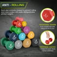 thumbnail image 3 of ProsourceFit Set of Two Neoprene Dumbbells Coated for Non-Slip Grip, 3 lb, 3 of 7