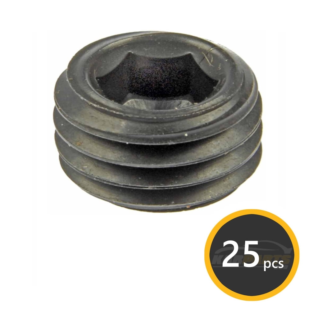 KarParts360 Multi-Purpose Screw | Steel | Black | Hex Drive | Set Screw Type | 5/16 Inches Overall Length